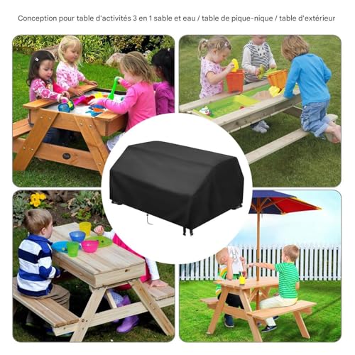 Housse de table de pique-nique extérieure stable ne s'envole pas - 5