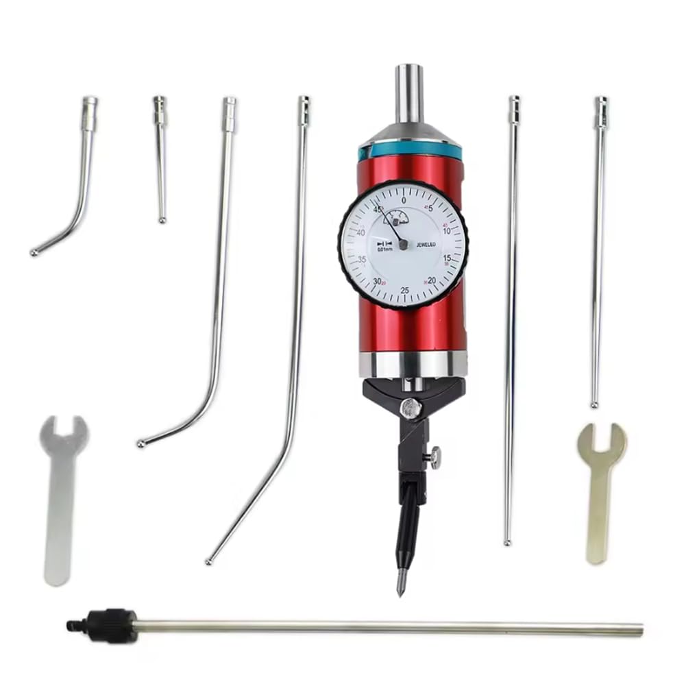 Set Indicatore di Centraggio Coassiale con Comparatore, 0-3 mm, Strumento di Fresatura, Precisione 0,01 mm, con Scatola di Legno
