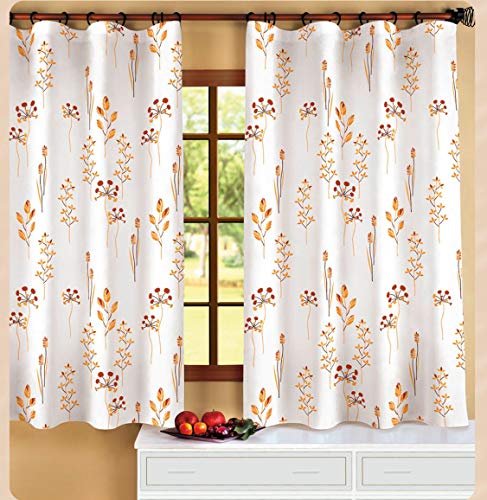ForenTex Cortinas Espiga Visillo para Cocina Decorativa, Polyester, Be
