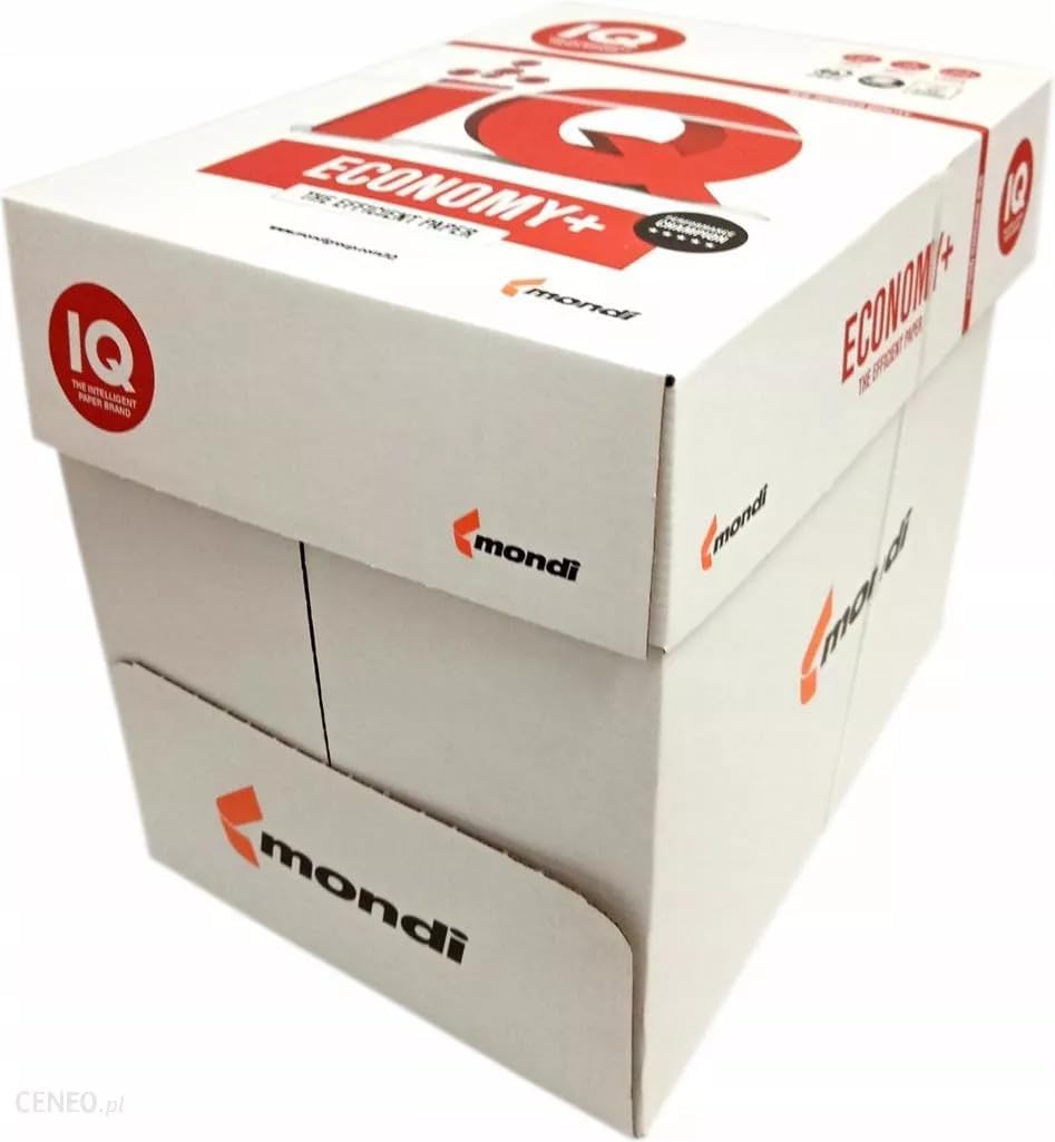 Carta per Fotocopie Mondi IQ Economy Plus Bianco - A4, 80 g/mq, Risma 500 fogli CONFEZIONE 5 PZ