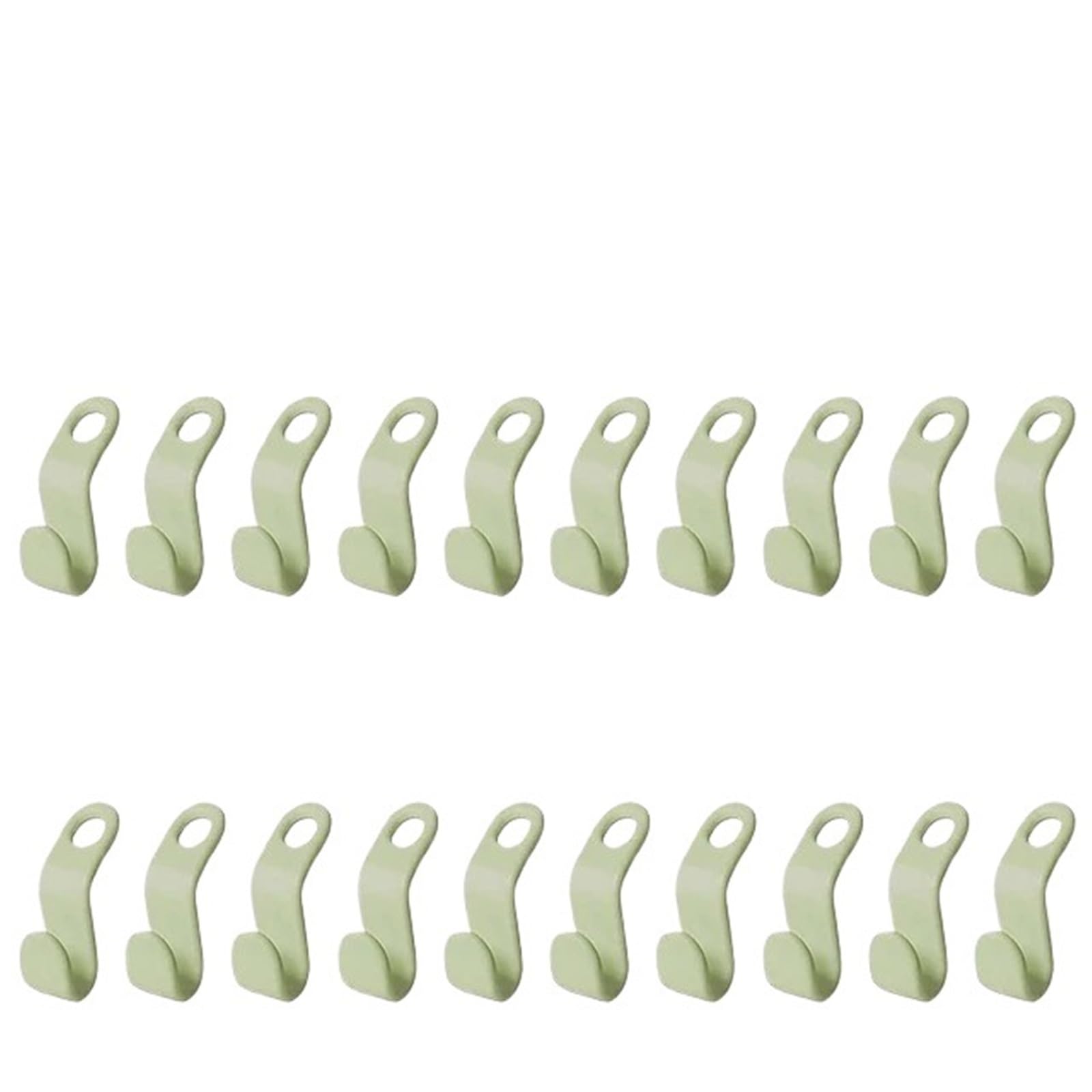 Hangers for Clothes Space Savers 260pcs Cascading Hanger Plastic Extender Clips Wardrobe Coat Organizer(Green)