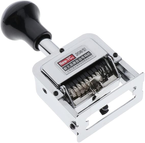 Generic Metal 8 Digits Automatic Numbering & Dating Machine Self Inking Coder