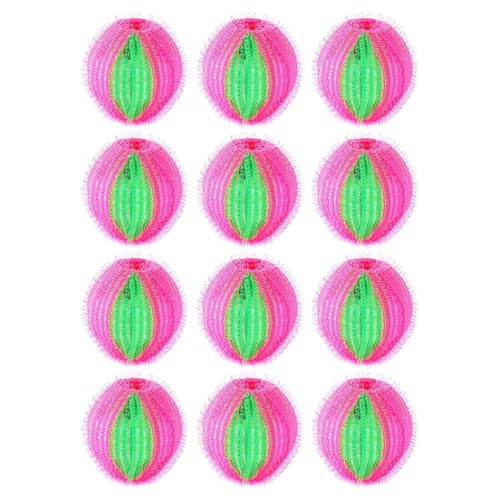 ランドリードライヤーボール、ヘアリムーバー洗浄ボール | 乾燥機用のランドリースクラビングボール | 学校、寮、ホテル、学校のためのポータブル12x洗濯機の糸くずキャッチャーツール