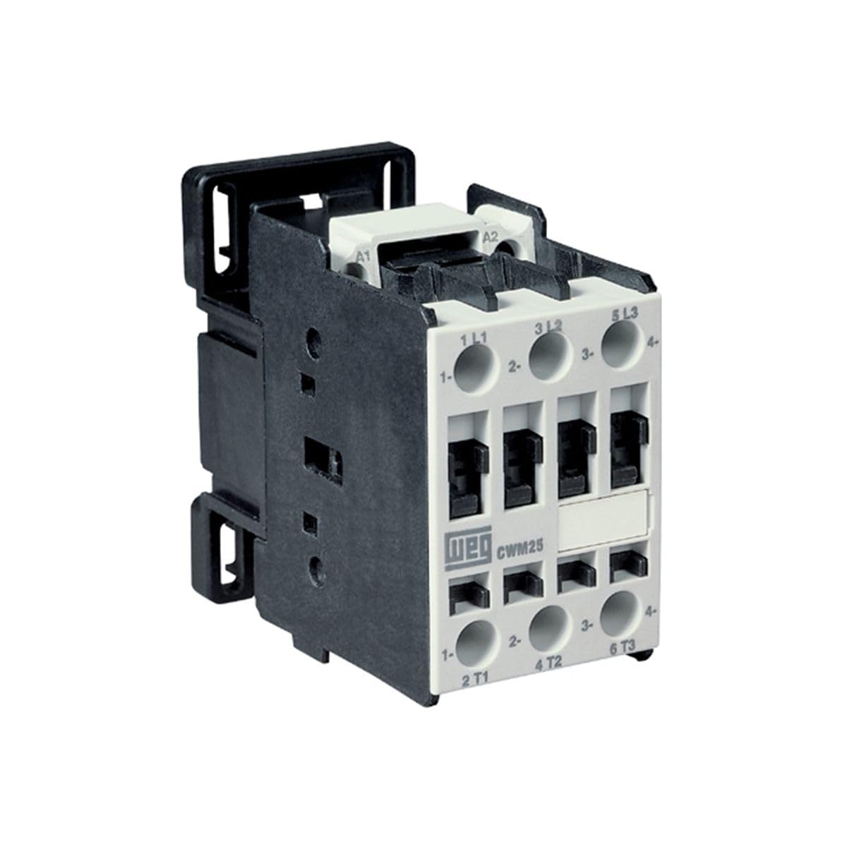 WEG CWM25-00-30V24 IEC Standard Contactor, 3-Pole N/O, 208-240VAC, 25A, AC Coil, UL/CSA Certified