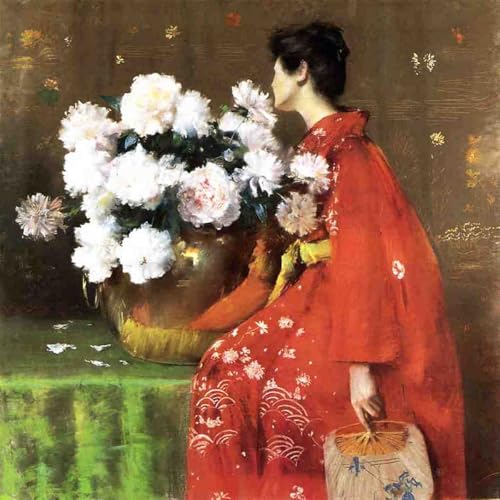 Décoration murale unique de pivoines pour intérieurs modernes en grand format