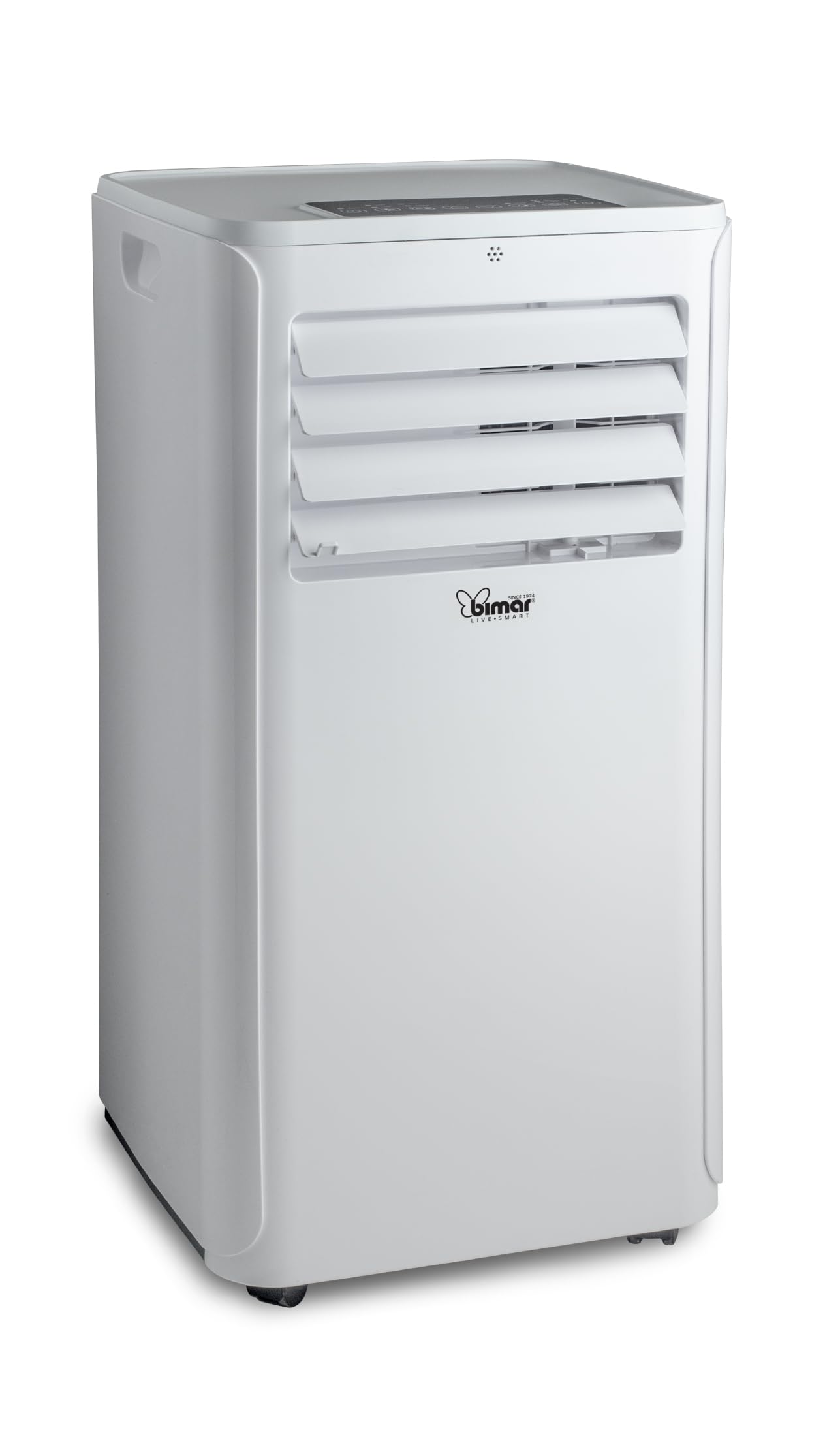 Bimar INB-CP521 Climatiseur mobile 9000 BTU, climatiseur 3 en 1 avec déshumidificateur et ventilateur, classe A, minuterie 24 heures, fonction veille, écran LED, télécommande, filtre lavable, R290