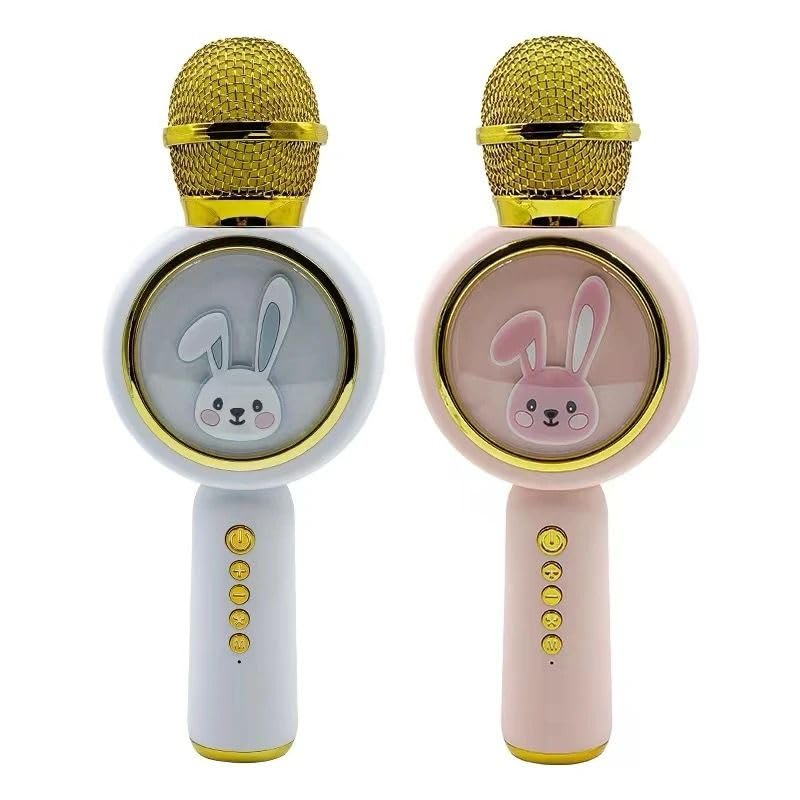 Radhya Accessories Karaoke Microphone with Bluetooth Speaker, LED Lights, Wireless Duet Connection, Birthday Gift for Kids-picture-10