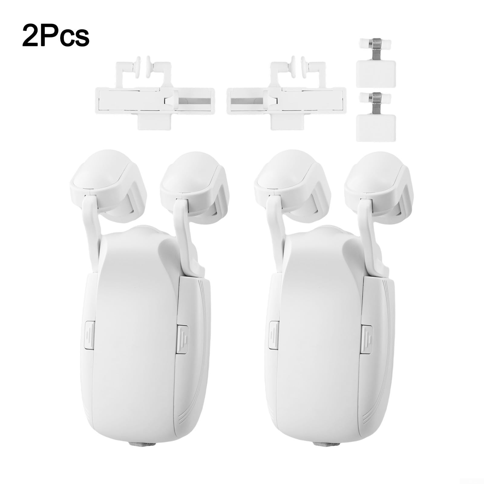 Motore elettrico per tende 3 in 1 compatibile con Bluetooth per asta romana T/U-Rail Fit Silenzioso Bianco (2 pezzi)