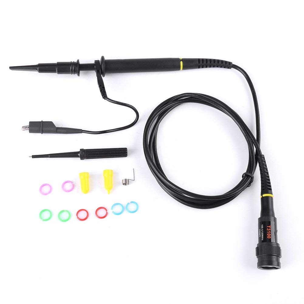 1 sonda flexible de osciloscopio T3100 X100 de alto voltaje de 100 MHz con juego de accesorios