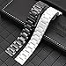 Nice Pies Ceramic Bracelet Watch Band Universal strap with Quick Release Pins Butterfly Buckle Deployment Clasp (16mm, White)