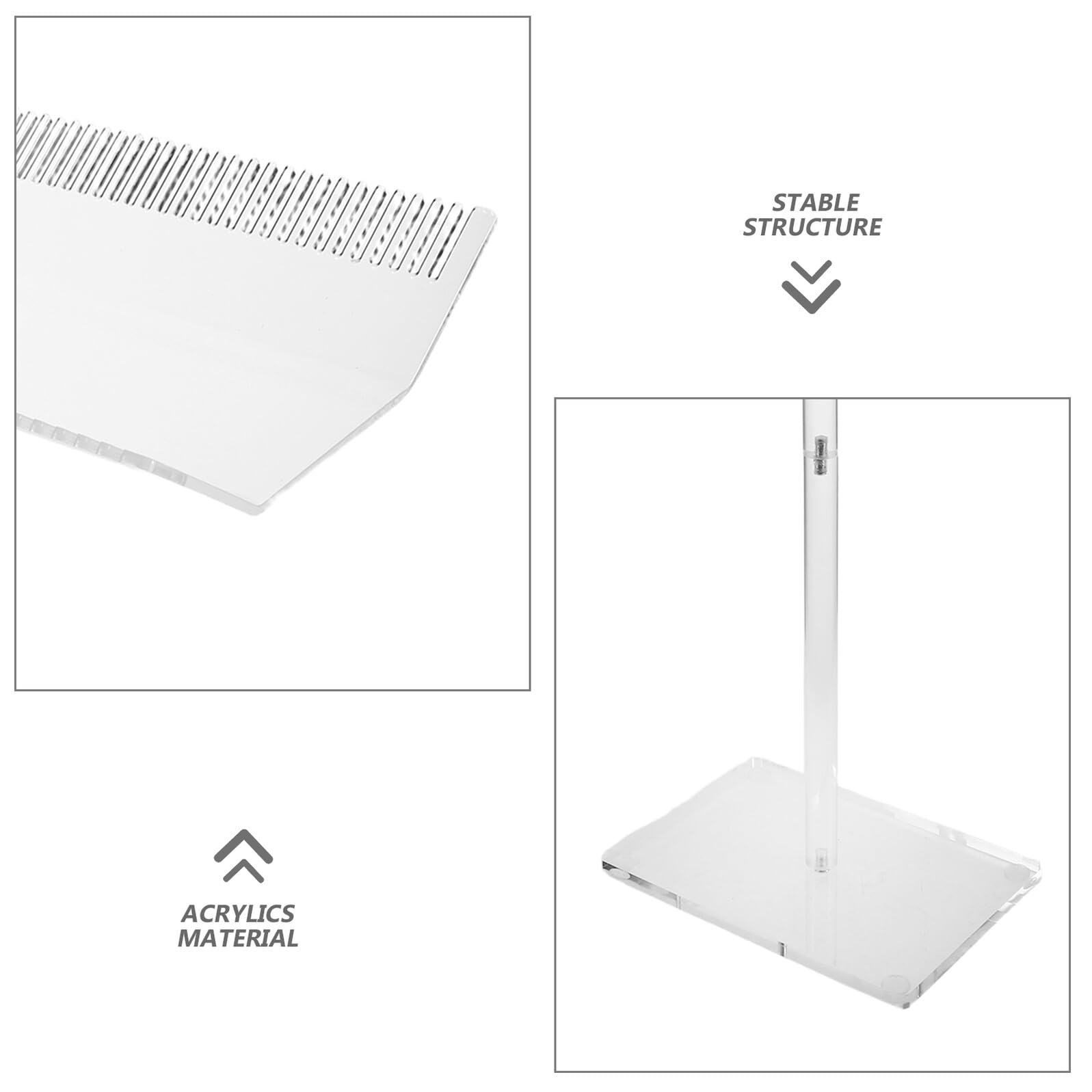FOMIYES Extension in Acrilico Trasparente Supporto Per Parrucche e Facile per e Domestico Design ed