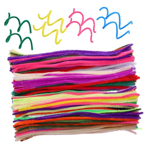 LALAFINA Material Pack 400 Pcs Soft Pipe Cleaners Chenille Stems for Crafts DIY Projects Home Decorations in 20 Colors