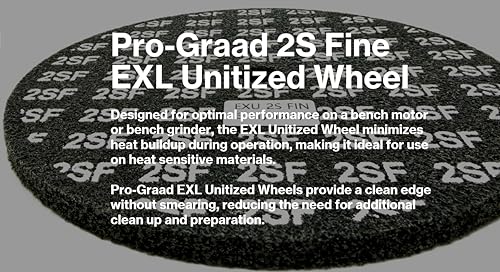Image of EXL Unitized Wheel, Silicon Carbide, 6 inch Diameter x 1 /2 inch Wide x 1 /2 inch Arbor, 2S Fine | 13719 | (Pack of 1)