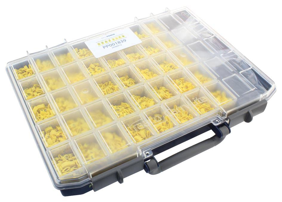 STD Marker-Set, Schwarz auf Gelb, Marker, Kabel und Drahtmarker, 8400 Stück
