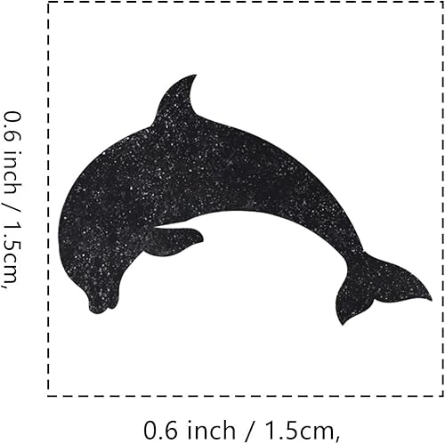 Miniatura 2 de Dolphin - Sello de goma, 35 pulgadas, pequeño sello oceánico para álbumes de recortes, planificador de tarjetas