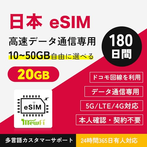 �y�v���y�C�h eSIM�z���{ 180����20GB docomo������p ���{�����f�[�^��p �f�[�^�`���[�W�\ �e�U�����O�Ή� 24���ԃI�����C���T�|�[�g prepaid sim card japan mewfi