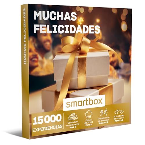 Smartbox Caja Regalo Muchas felicidades, Idea de Regalo, 1 Experiencia de Estancia, gastronomía, Bienestar o Aventura para 1 o 2