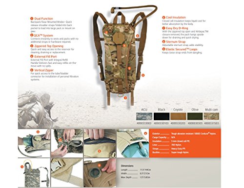 Pack d'hydratation 3l Source Tactical à valve haut débit et isolation - 2