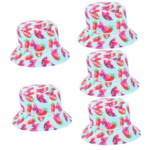 Chapeau de pêcheur anti encombrement lot de 5 bobs pliables légers de plage
