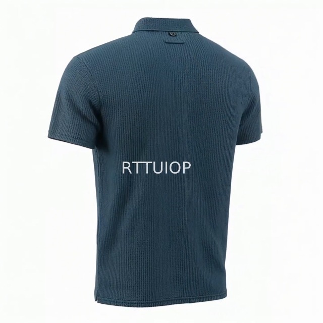 Camiseta Polo RTTUIOP para Hombre Manga Corta Casual Texturizada de Secado Rápido miniatura 6