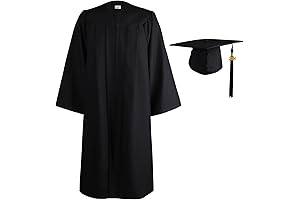 Matte Graduation Gown Cap Tassel Set 2024