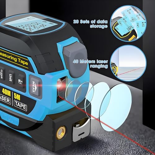 Cinta Métrica Digital 3-en-1 con Pantalla LCD y Retroiluminación miniatura 3