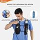 SKYSPER Laufweste, 12L Trinkrucksack mit 2 weichen Flaschen 500ml Laufrucksack Trailrunning Trinkweste für Running Wandern Marathon Damen Herren