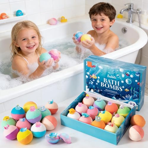 Boules de bain avec jouet pour transformer le bain difficile en jeu - 7
