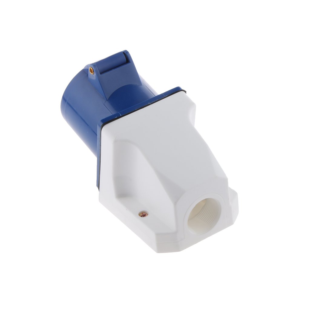 CALANDIS 3 Pin Angled Surface Wall Socket 220-250V 2P+E Waterproof Ip44 32A-image-10
