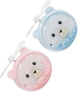 TOVINANNA Hand Held Fan 2Pcs Table top Fans Handheld Fans USB Fan Desk Fans Desk top Fan USB Desktop Fan Desk Lamp with Fan