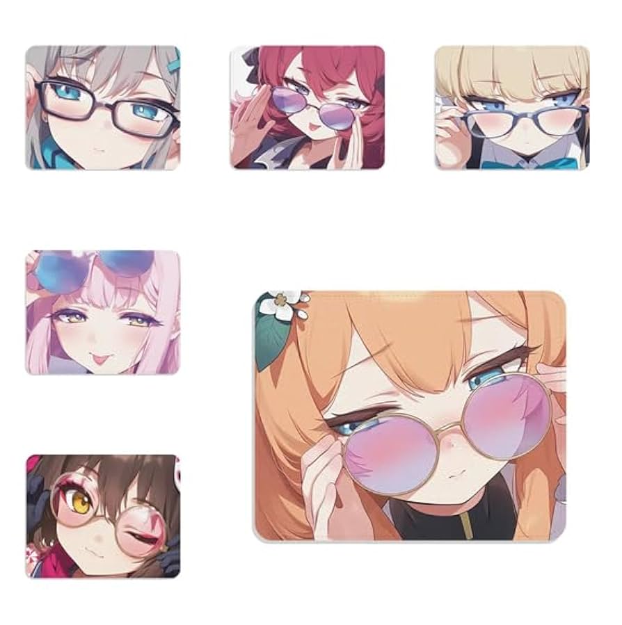 【新品】ブルーアーカイブ　飛鳥馬トキ　ガラスマウスパッド　サイズS　ゲーミング Amazon.co.jp: ブルーアーカイブ メガネシリーズ 砂狼シロコ 棗