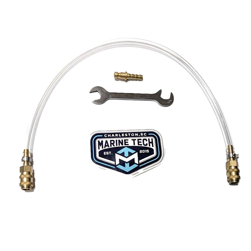 M Marine Tech Tools Bleed Tube, Seastar Hydraulic Steering Bleed Kit, Fits Seastar Hydraulic Cylinders, Seastar Hydraulic Steering Fluid Bleeder Kit, Kit for Boats