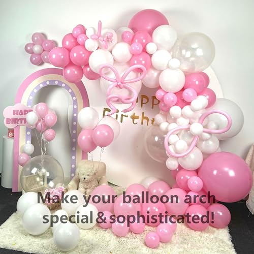 Image of Big Clear Balloons 18 Inch, 12 PCS Large Clear Latex Balloons Bright Light Transparent Bubble Bobo Giant Balloon for Arch, Biodegradable Balloon as Kids Birthday Party Decorations