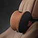 SHGUANMO Support Lombaire Coussin De Siège De Voiture Au Dos Coussin D'automobile Colume-Oreiller Mousse Ergonomie Coussins De Voiture pour Chaise De Chauffeur Coussin Confort (Color : Brown)