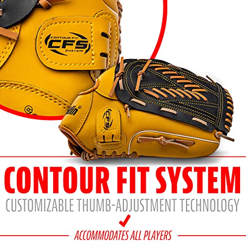 Image of Franklin Sports Baseball and Softball Glove - Field Master - Baseball and Softball Mitt