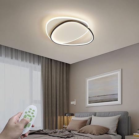 Amazon Co Jp 和モダン シーリングライト 6畳 8畳 Ledライト 調光調色 天井灯 リビング照明 55w 照明器具 薄型 天井照明 昼光色 電球色 昼白色 北欧 おしゃれ 常夜灯 リモコン付き 間接照明 寝室ライト アクリル照明 簡単取付 省エネ ダイニング照明 和室 洋室 キッチン