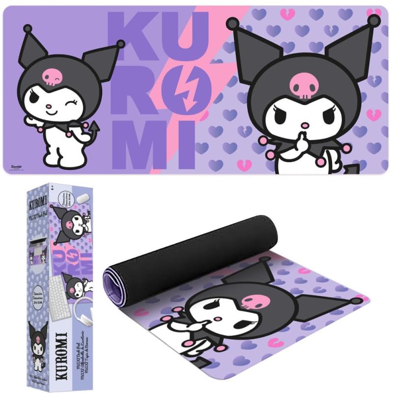 Kids Licensing - Alfombrilla de Escritorio Grande 80 x 35 cm de Kuroni, Tapete Gaming y Oficina, Regalo para Niñas y Fans de Sanrio precios, baratos, ofertas, comprar