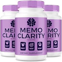 3 Pack Memo Clarity MemoClarity Brain and Memory Support with Premium Formula | Memory Clarity Pills for Focus, Clarity & Concentration, Easy-to-Take, Natural Ingredients, Reviews 180 Capsules
