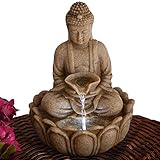 Bits and Pieces - Indoor Buddha Fountain - Zen Tabletop Water Fountain