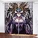 Produktbild Fgolphd Overlord Albedo Anime Muster Verdunkelungsvorhänge Für Jungen Und Mädchen Schlafzimmer Kinderzimmer Perforierte Vorhänge2 Paneele (3,100 × 140CM)