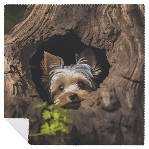 Servilletas de Tela Yorkshire Terrier Paquete de 4 miniatura 6