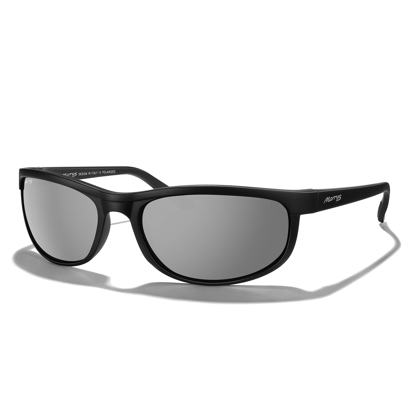 MERRY'S Wrap Around Sport Polarized Sunglasses for Men Women Driving Fishing Cycling Running UV400 Protection S3027