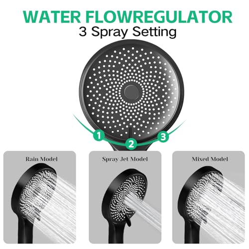 Image of Shower Head,10 inch High Pressure Rainfall Shower Head with Handheld Dual Spray