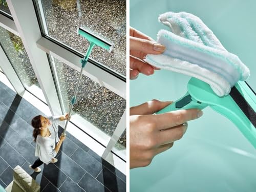 Image of Leifheit Replacement Fleece for 3-in-1 Window Cleaner with Microfibre Fleece 51320, for Window Squeegee and Frames, 32 cm