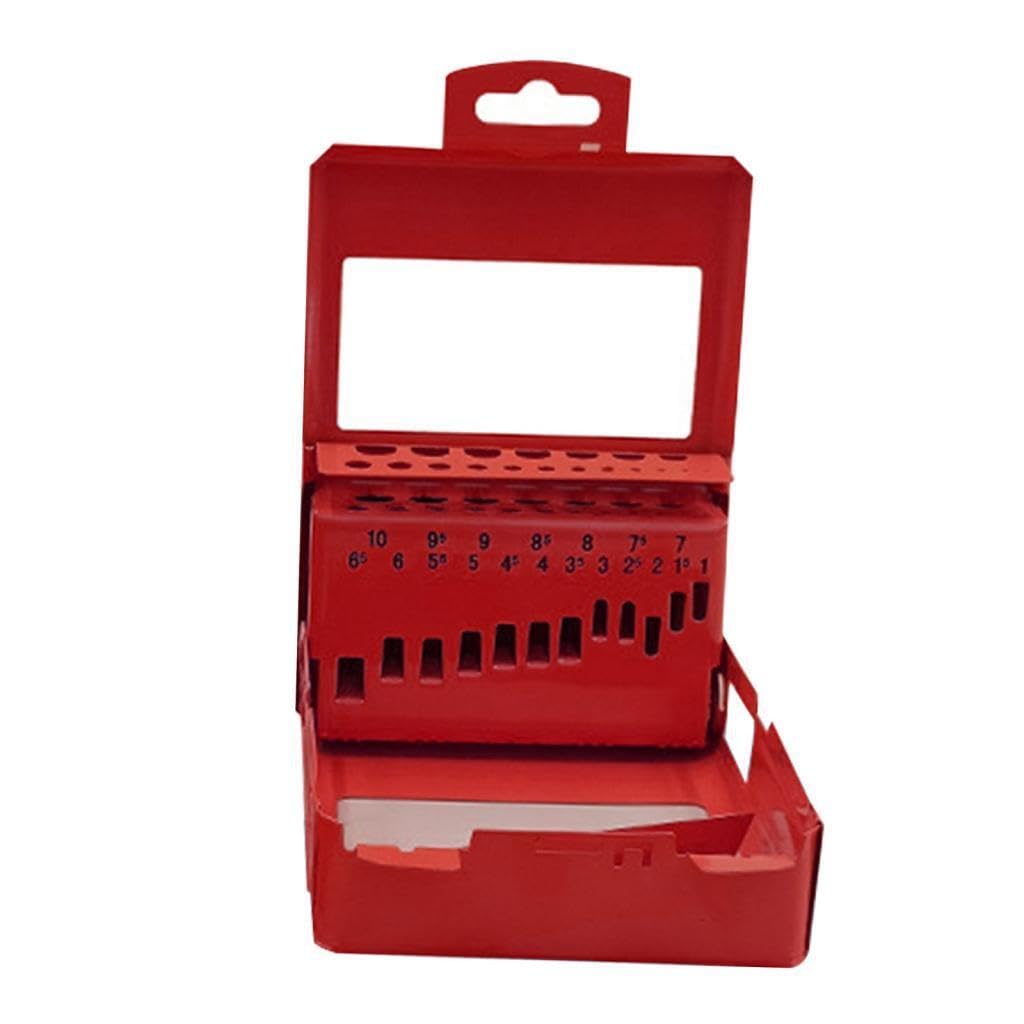 Zambuph Drill Bit Index Case Sturdy Organizer Companion for Skilled Craftsmen Looking for Efficient Storage Options Drill Bit Index Case Metal Sturdy