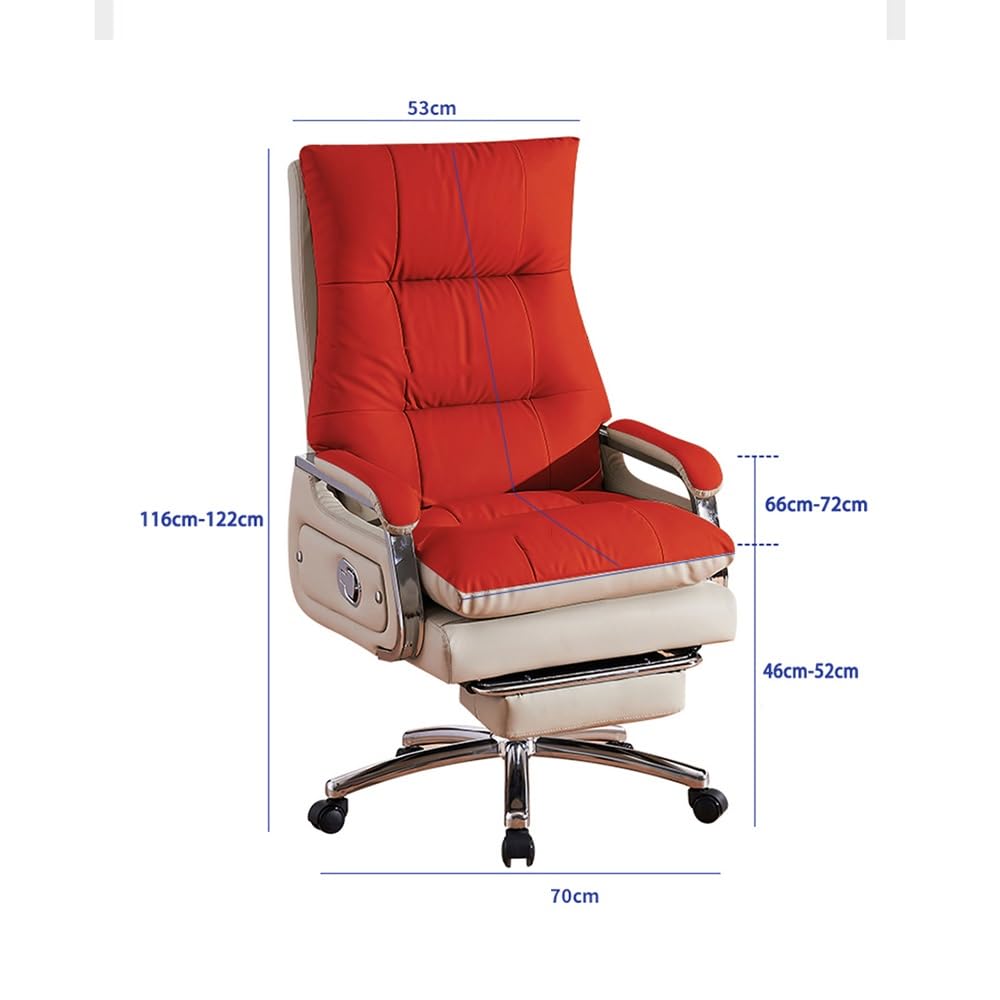 Ergonomiczne krzesło biurowe Fotel biurowy ze skóry premium do nauki w domu i pracy Wygodny fotel biurowy dla kadry kierowniczej Krzesło biurowe