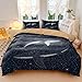 SFHDFLUQ Star Whale Printed Duvet Cover Set - Mother and Baby Whales Roaming The Galaxy Microfiber Bedding, Soft and Comfortable, Suitable for Children and Teenagers (1,Full 79x90in)