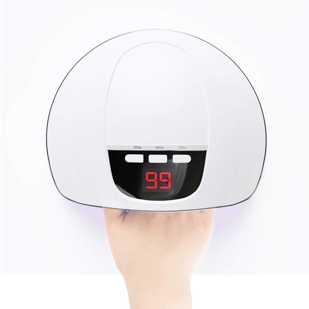 ANGNYA 54W Lampada Unghie LED UV Professionale per Manicure/Pedicure, Sensore di Avvio Automatico con La Possibilità di Impostare 3 Timer 30/60/99S