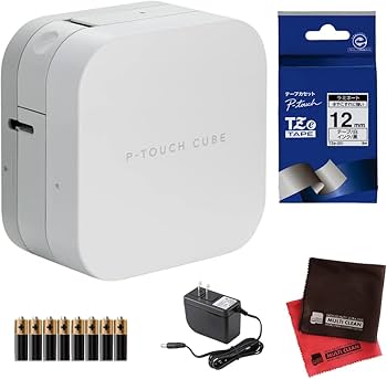 P-Touch Cube ホワイト ブラザー、スマホアプリでラベル作成できる「P-TOUCH CUBE」に36mm幅