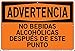 Vestil SI-W-40-D-PS-040-S NO ALCOHOLIC BEVERAGES BEYOND THIS POINT/NO BEBIDAS ALCOH?LICAS DESPU?S DE ESTE PUNTO Warning Sign, Polystyrene, 0.040" Overall Size, 18.5" W x 12.5" H